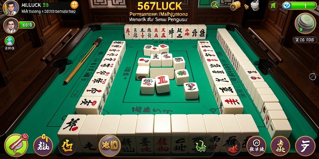 Screenshot gameplay 567LUCK menunjukkan serunya permainan Mahjong.