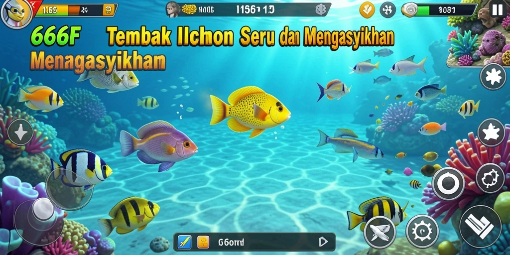 Screenshot gameplay Tembak Ikan di 666F yang seru dan penuh aksi.