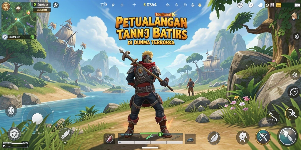 Screenshot gameplay <strong>8364</strong> menampilkan keindahan dunia terbuka