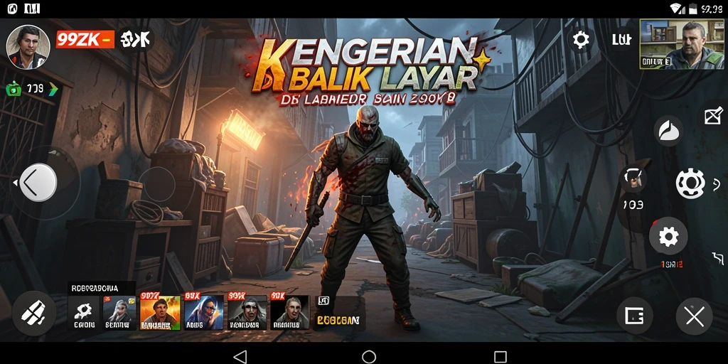 Tangkapan layar dari gameplay menakutkan di 99ZK.
