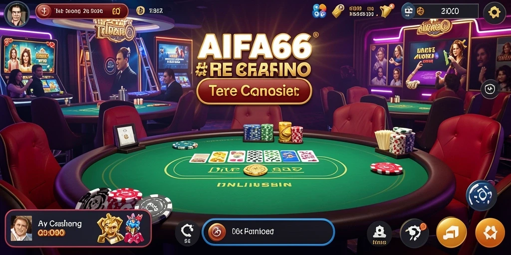 Gameplay AIFA66 Live Casino dengan dealer profesional dan suasana interaktif.