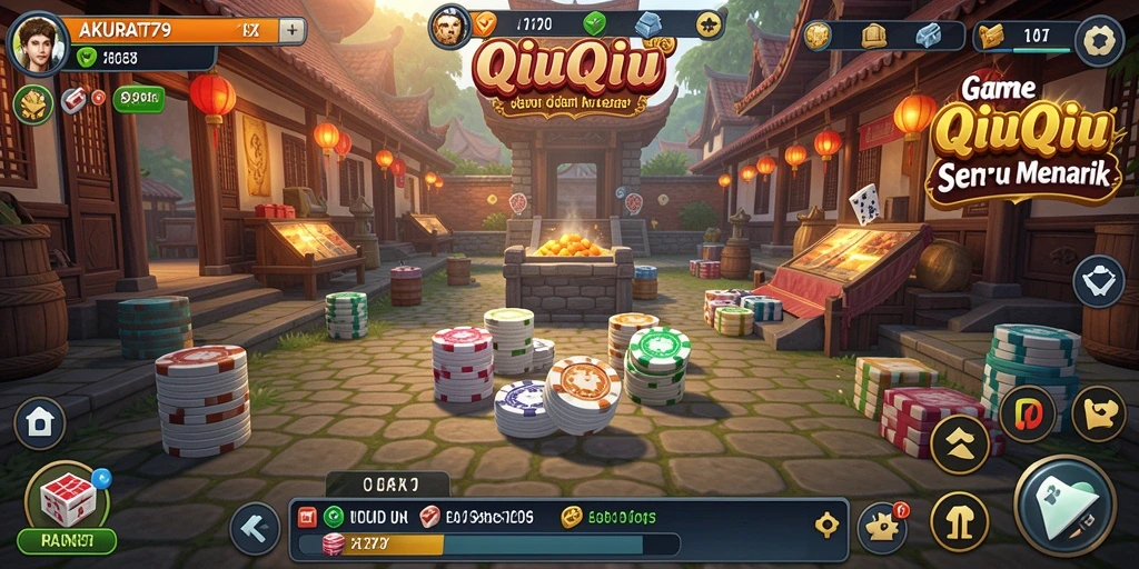 Gameplay seru QiuQiu di AKURAT79 yang memikat.