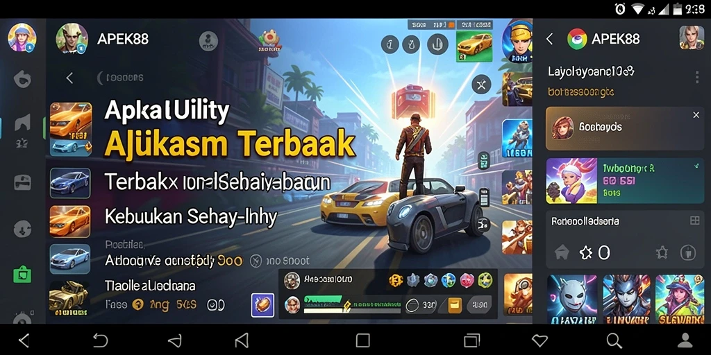 Tampilan antarmuka APEK88 yang simpel dan fungsional.