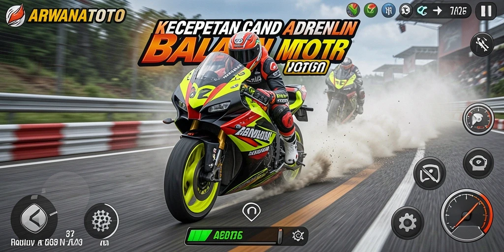 Tampilkan gameplay menarik dari balapan motor yang memacu adrenalin di ARWANATOTO.