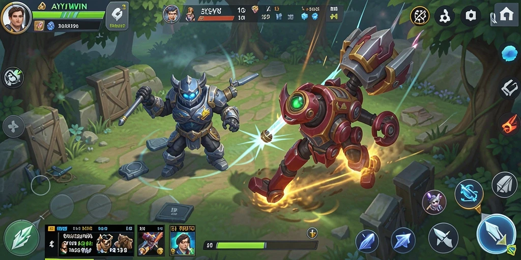 Tampilan gameplay seru dan strategi dalam AYUWIN.