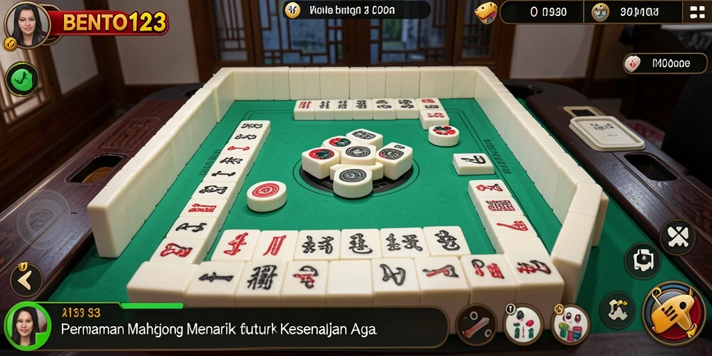 Tampilan menarik dari gameplay Mahjong di BENTO123.