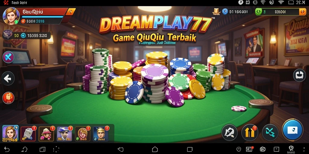 Screenshot gameplay QiuQiu yang seru di DREAMPLAY77.