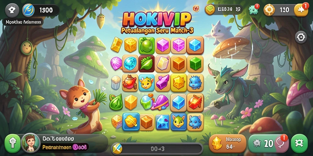 Screenshot gameplay HOKIVIP yang menarik dan penuh warna.