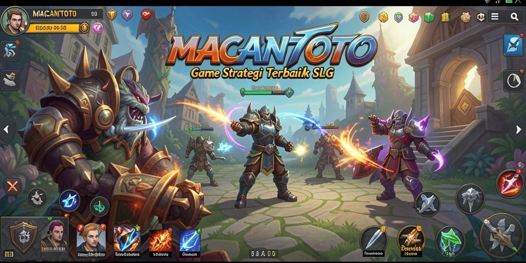 Tangkapan layar gameplay <strong>MACANTOTO</strong> yang menunjukkan pertempuran yang intens.