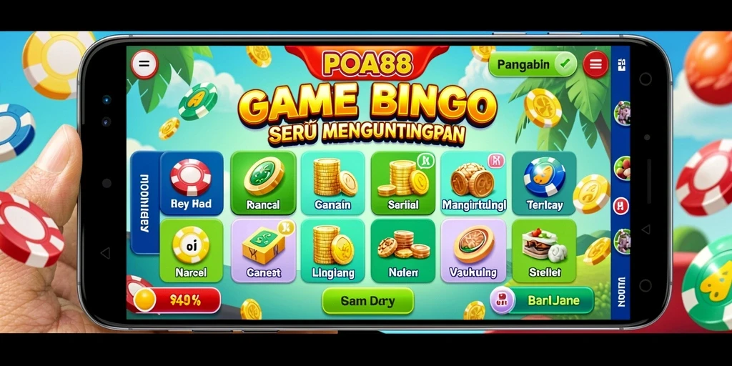 Tampilan gameplay seru di POA88 yang menampilkan momen menegangkan Bingo.