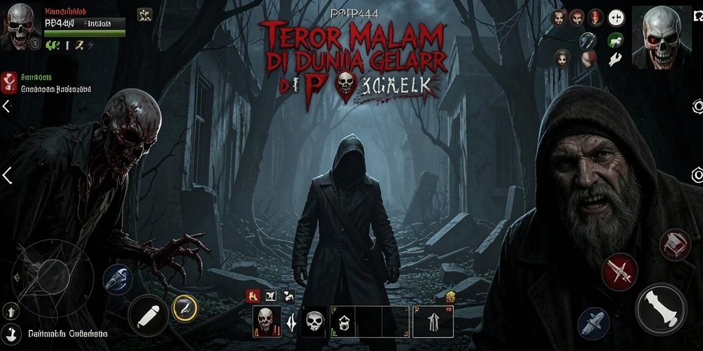 Tangkapan layar gameplay PP444 menampilkan suasana Horror yang mencekam.