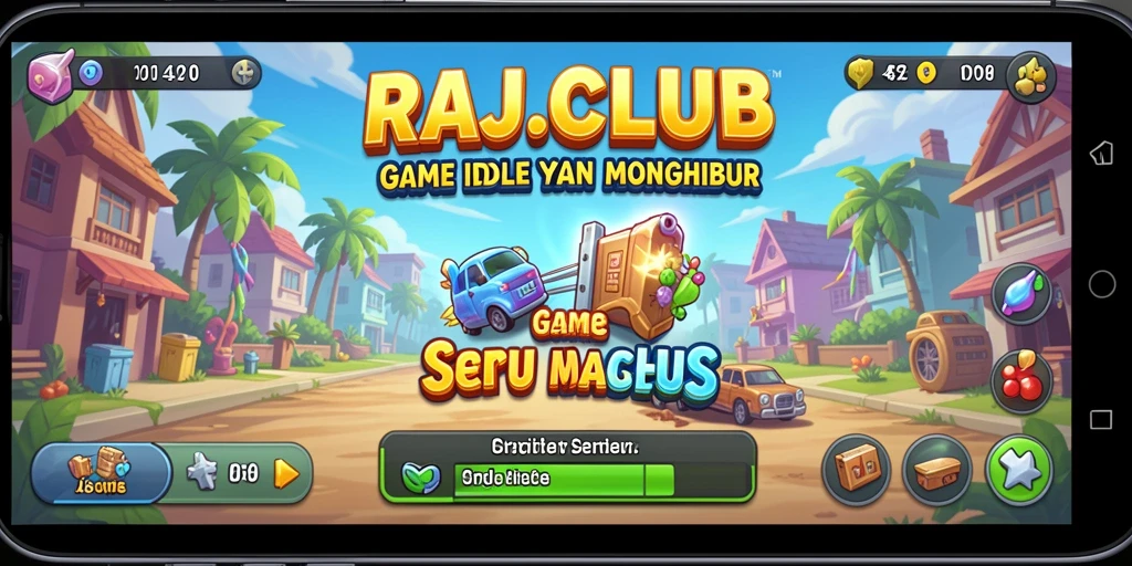 Screenshot utama RAJACLUB menampilkan manajemen klub yang menarik.