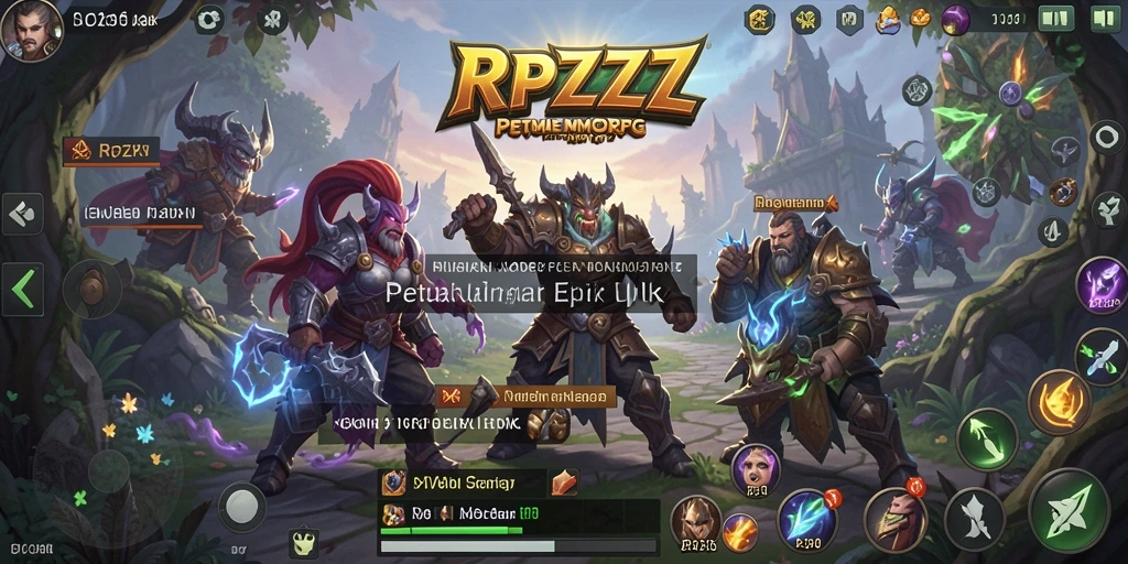 Gameplay seru dalam dunia fantasi RPZZZ dengan aksi menegangkan.