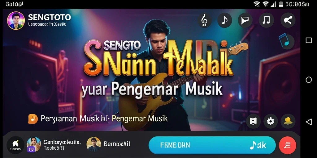 Screenshot SENGTOTO menampilkan pengalaman bermain musik yang seru.