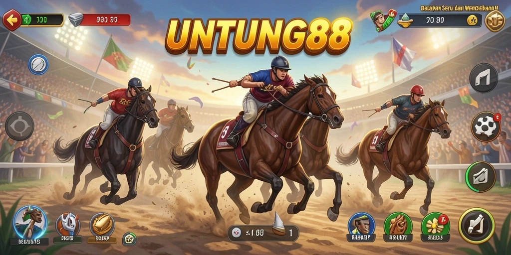 Screenshot UNTUNG88 menampilkan aksi balapan yang mendebarkan.